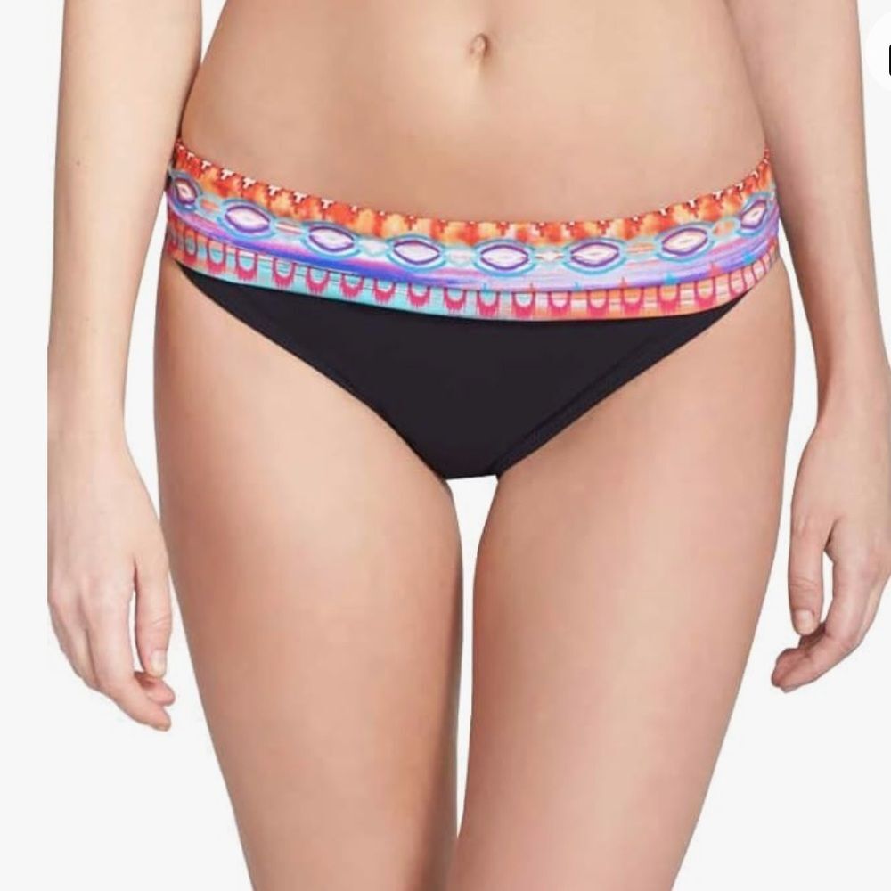 Profile by Gottex Women's Standard Foldover Hipster Bottom Black Size 8